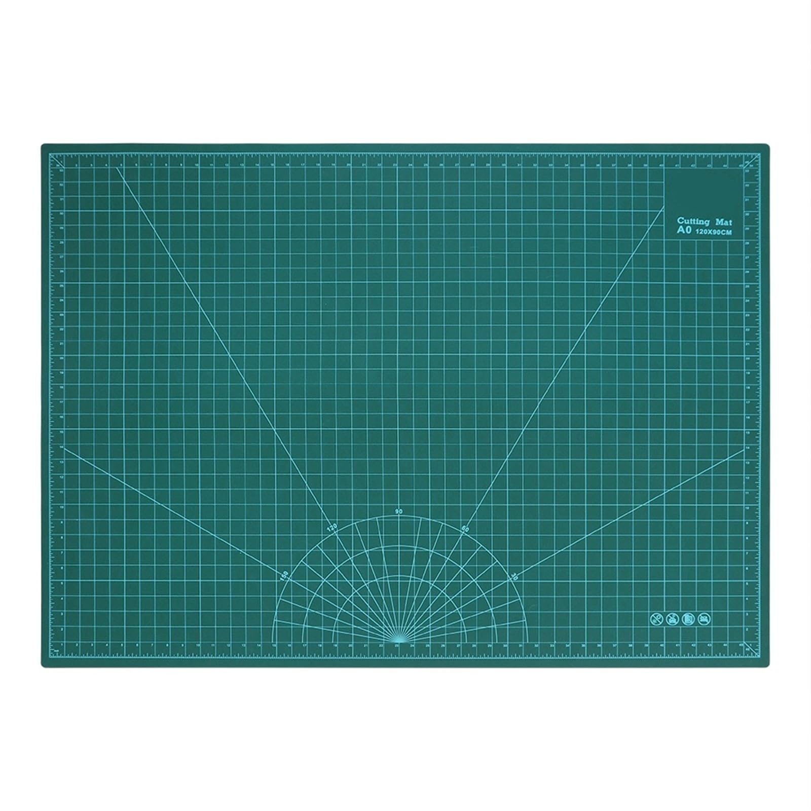 Tappetino Da Taglio, Rotativo for Cucire A0 Autorigenerante Bifacciale Artigianale Verde 120x90 Cm