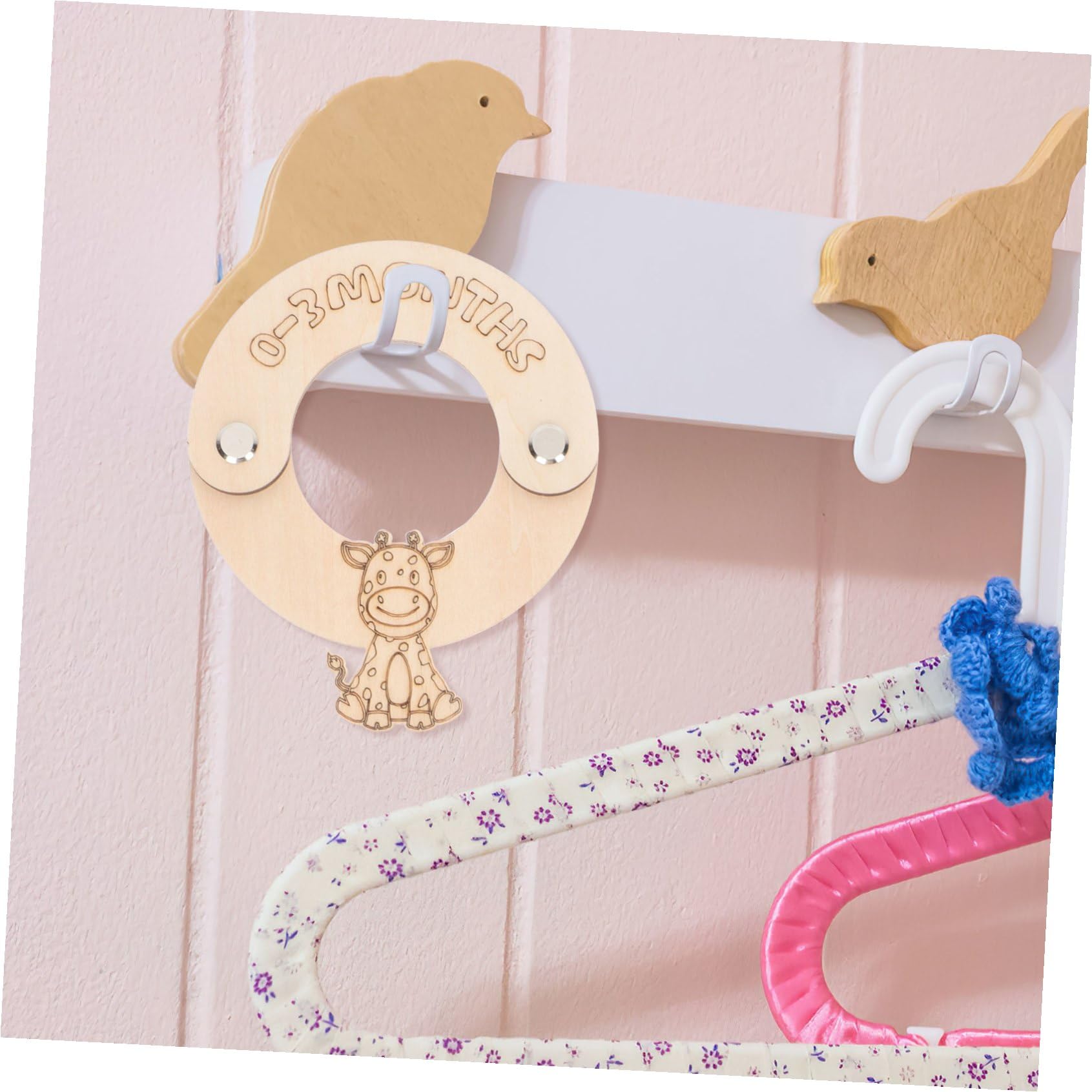 TOYANDONA Lot De 32 Séparateurs De Vêtements Pour Bébé En Bois Pour Vêtements De Bébé Et Tout-petits