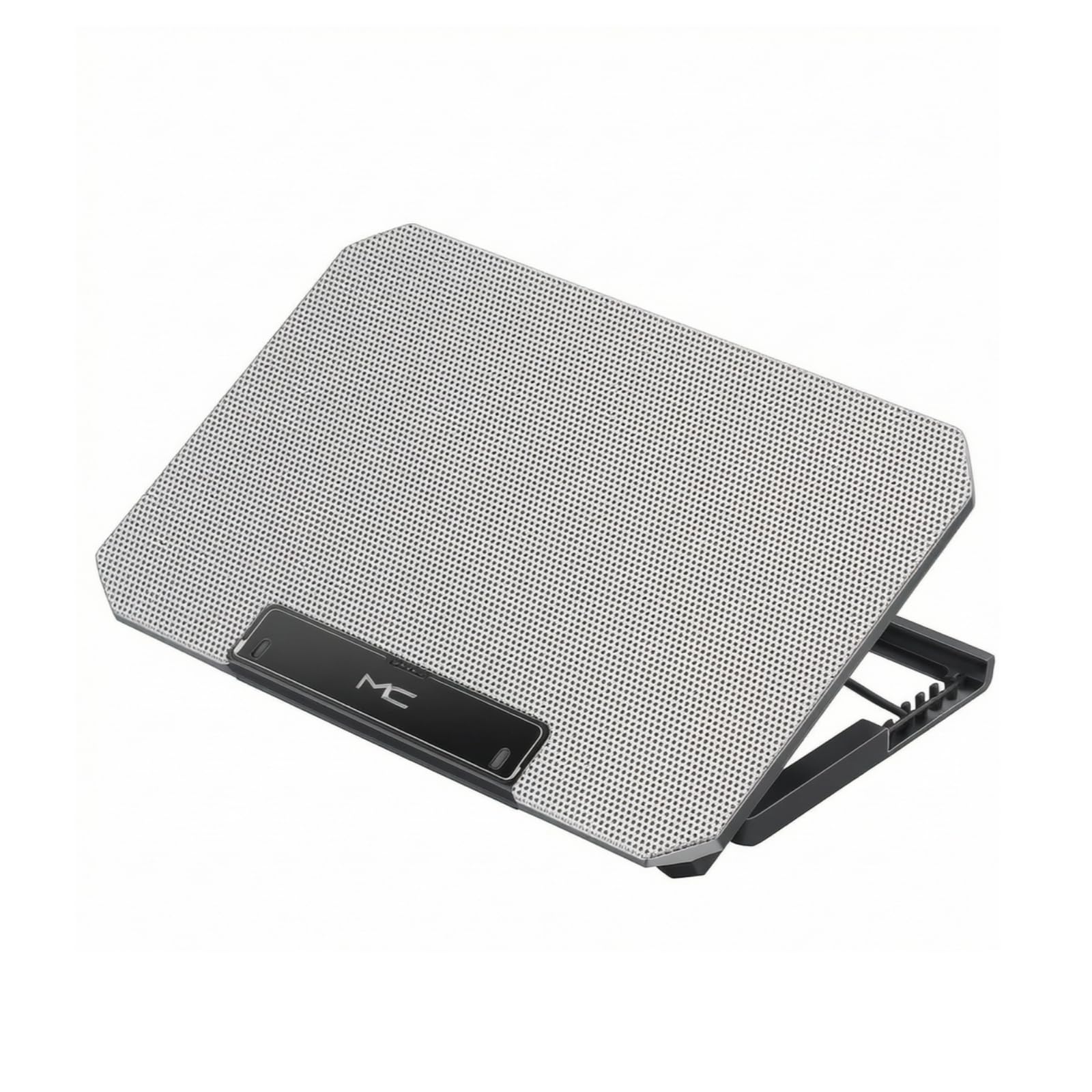 Base Refrigeración con Ventiladores Ventilado con Ventiladores Ajustable para Jugadores, Escritorio, Plateado