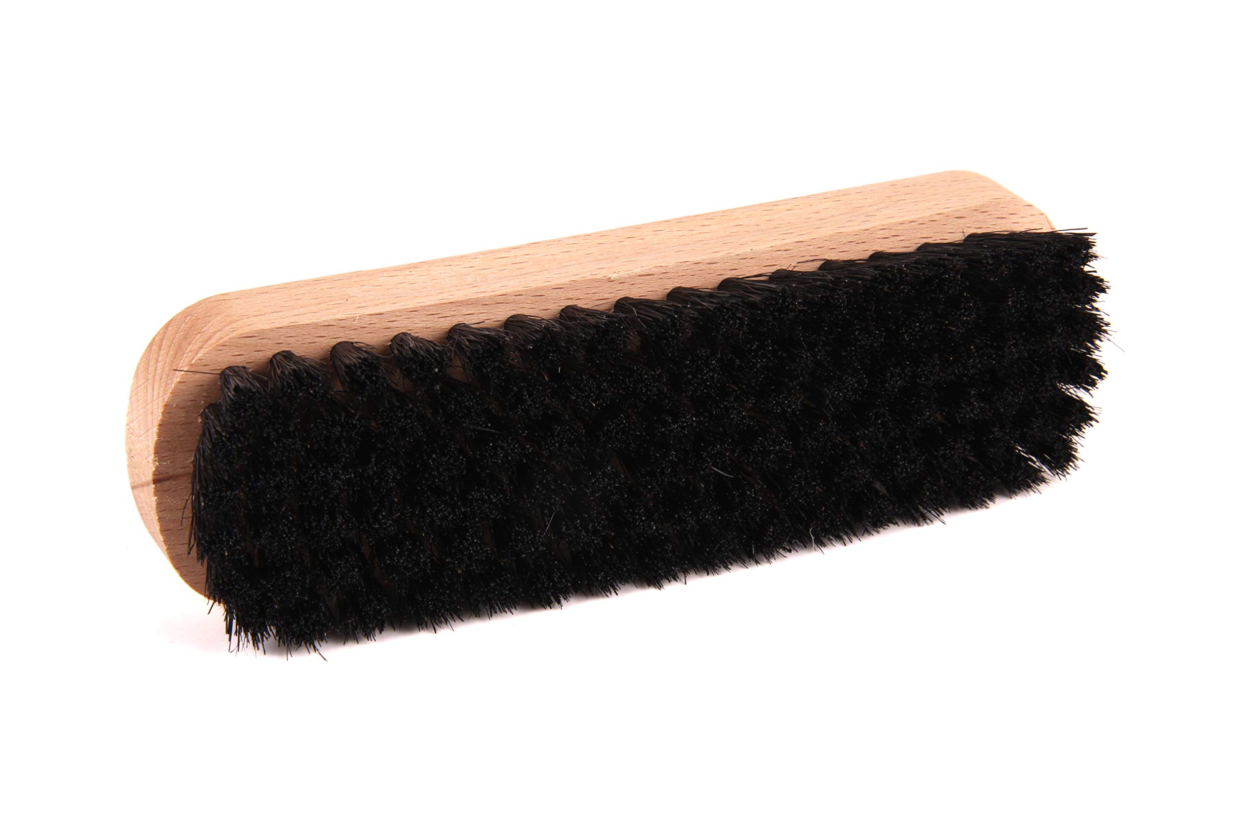 biped Brosse à chaussures en bois de hêtre avec des soies naturelles – pour le nettoyage ou le poli – z2345