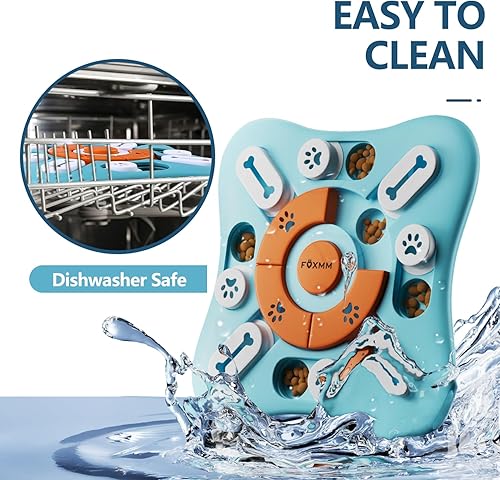 Miniatura 6 de Juguetes interactivos para perros para entrenamiento de coeficiente intelectual y estimulación mental, divertido alimentador lento, juguetes de