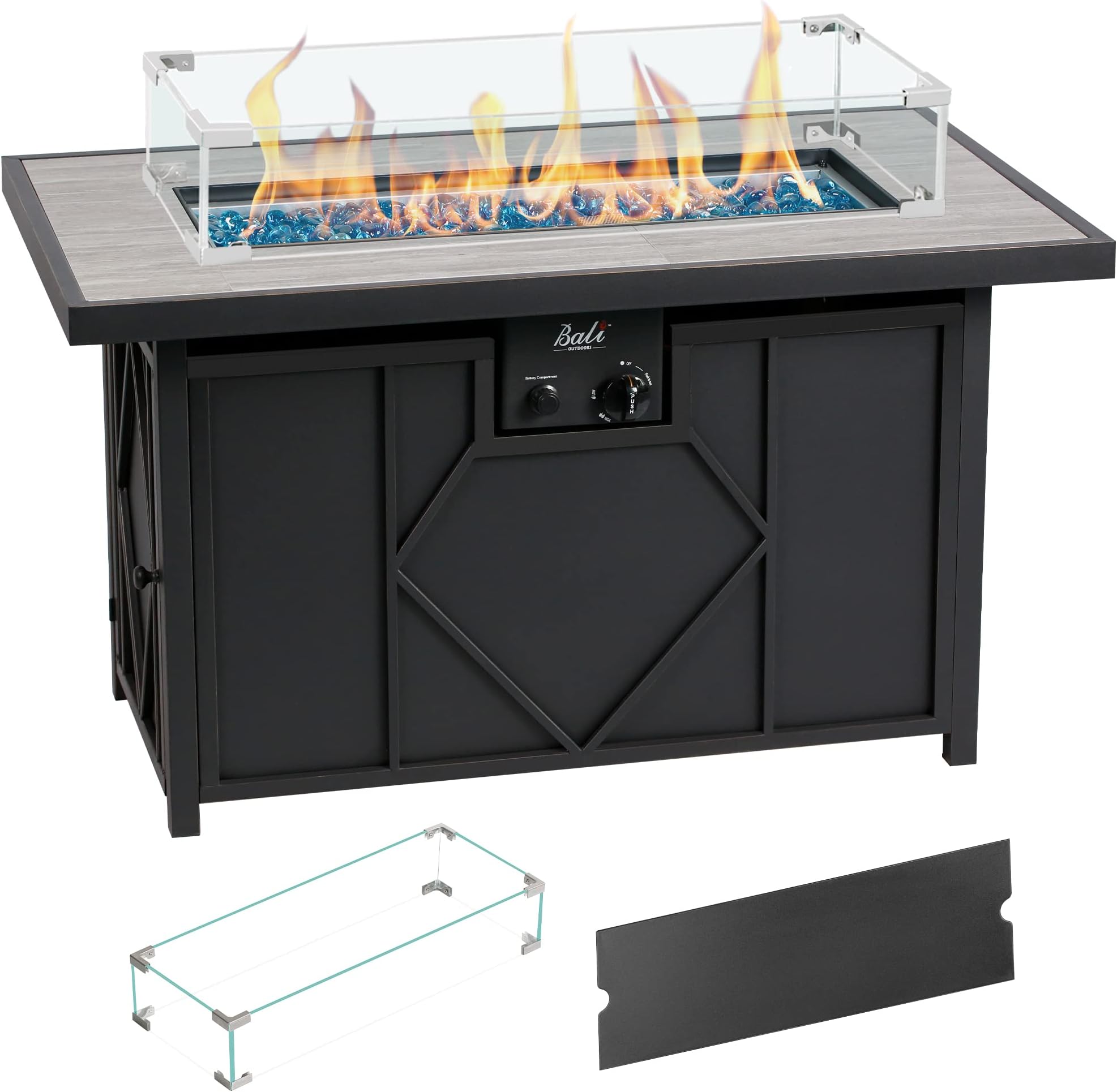 Outdoor Propane Fire Pit Table CSA/ETL Certified 50,000