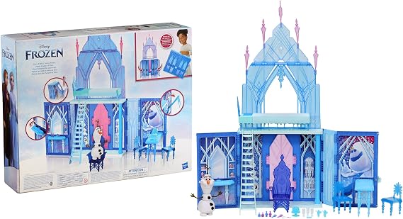 Disney Frozen 2 Elsa's Fold and Go Ice Palace, Castle Playset, Toy for Kids Ages 3 and Up