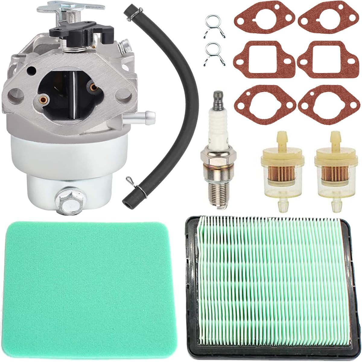 ZAMDOE GCV160 Carburetor Air Filter Spark Plug Replacement for GCV160 Engine HRB216 HRR216 HRS216 HRT216 HRZ216 Lawn Mower GCV160A GCV160LA GCV160LE Engine Parts