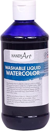 Vista 6 de Handy Art Acuarela líquida lavable de 8 onzas, rojo fluorescente