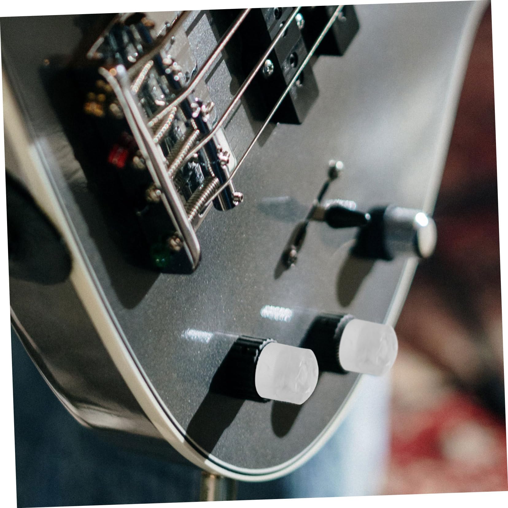 Yardwe 1 Set Potentiometer Knobs Volume Control Knobs for Electric Guitar Bass Durable Material Easy to Install for Sound Equipment Control