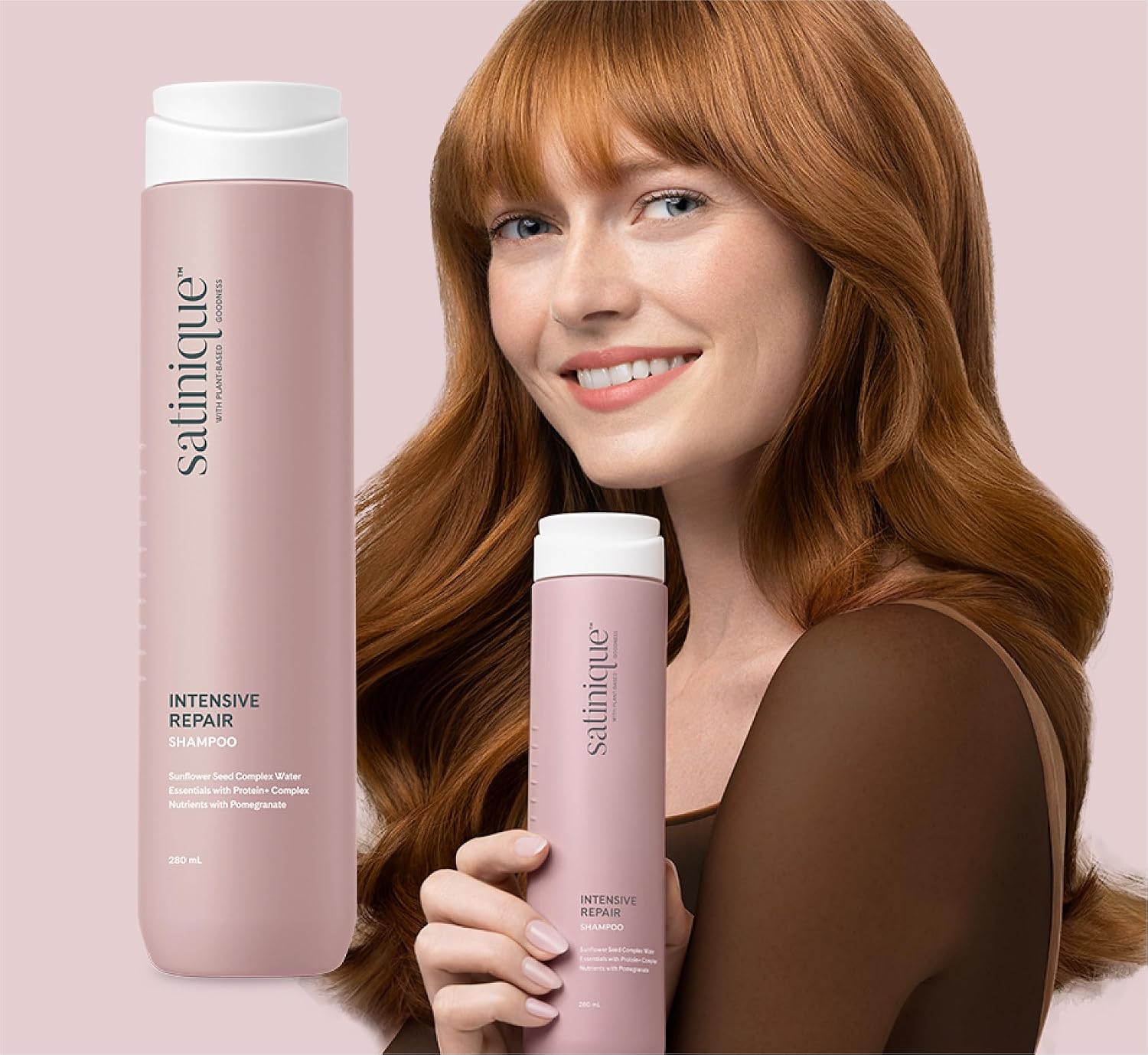 Generic Satinique Intensive Repair Hair Care Set – Shampoo + Conditioner (2 x 280 ml) | Reduces Breakage up to 60% | Strengthens Hair up to 2X