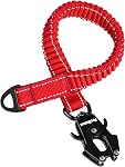PetBonus Bungee Extension de laisse pour chien, 18'' Extendeur de plomb absorbant de choc, fixation de laisse moyenne de gros chiens de poids lourd, extendeur en nylon réfléchissant pour la marche, la course, le vélo (noir)