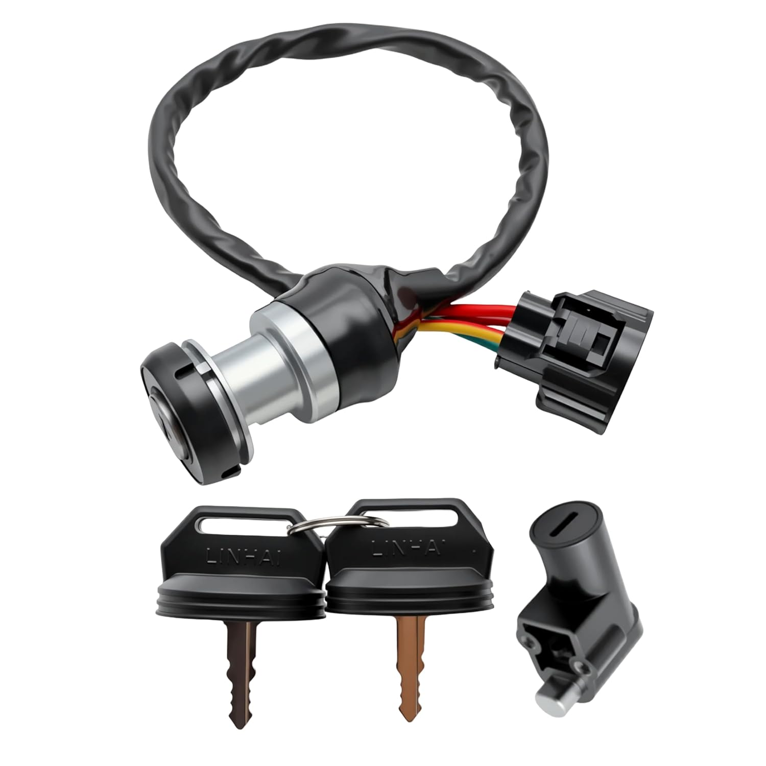 Ignition Switch w/Key Compatible with Massimo Buck 250 450 Series and T-Boss 550 560 760 UTVs Replace 48397