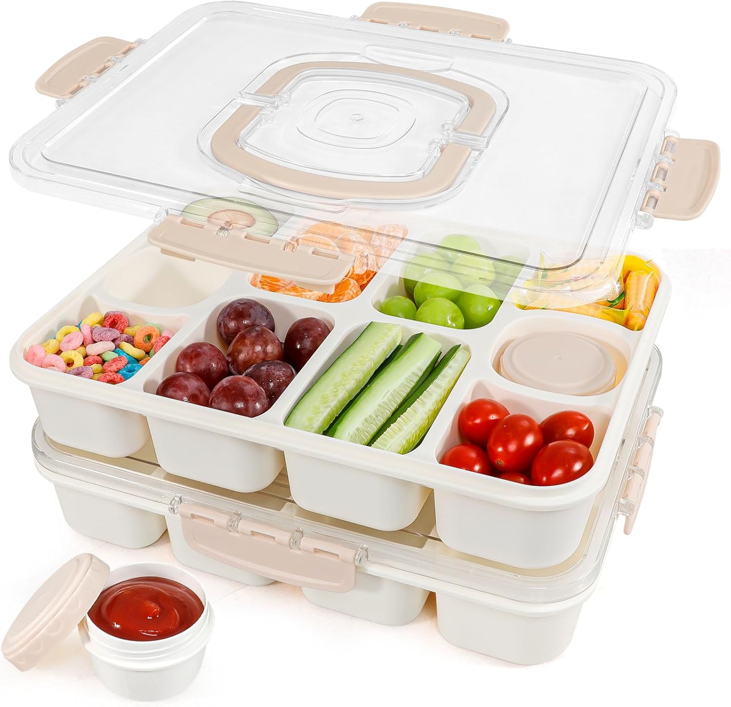 Vertical Salad Pod, Built-in Bowl, Fresh Salad Bowl, Leak