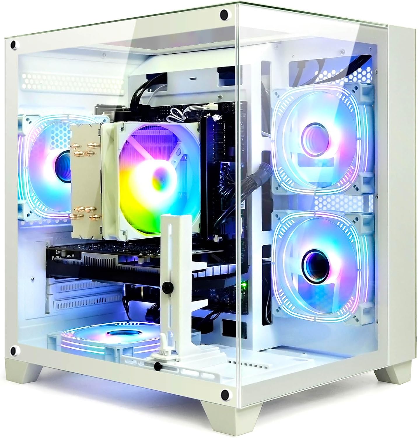 كمبيوتر ألعاب مكتبي رايزن 5 3500X 6 نوى سرعة 3.6 جيجاهرتز تصل إلى