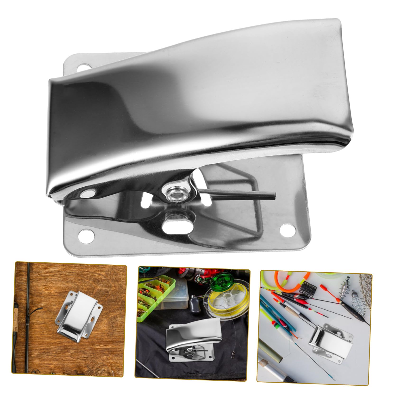 Happyyami 4sets Pinze Per Pulizia Pesci Acciaio Inossidabile Clip Per Squamare e Pulire Pesce Con Supporto Per Esche Strumenti Per La Preparazione Di Pesce Per Pescatori e Appassionati Di