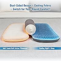 Vista 6 de Almohada de contorno triple funcional de espuma viscoelástica para aliviar el dolor de cuello y hombros, almohada ergonómica de apoyo cervical