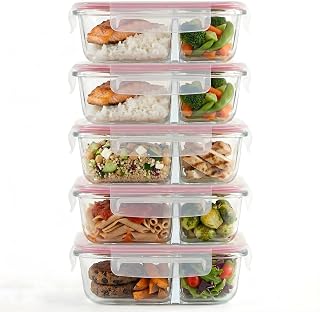 Winter Shore Glas-Mahlzeitvorbereitungsbehälter (5er-Pack)