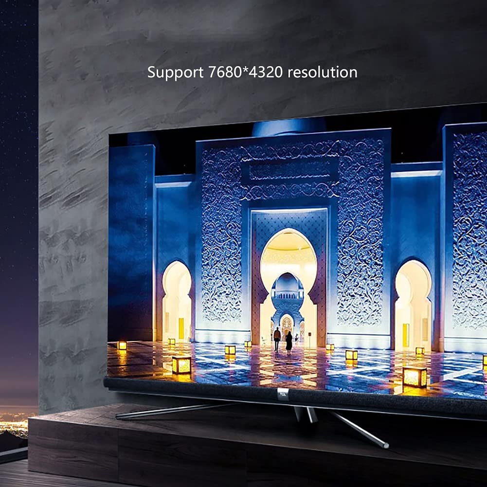 ASFD Monitor Cable 8K DisplayPort Cable (8K@60Hz, 4K@144Hz, 2K@165Hz) 1.4 DP to DP Cable Cord for Laptop, PC, Gaming Monitor Cable (Length : 1m)