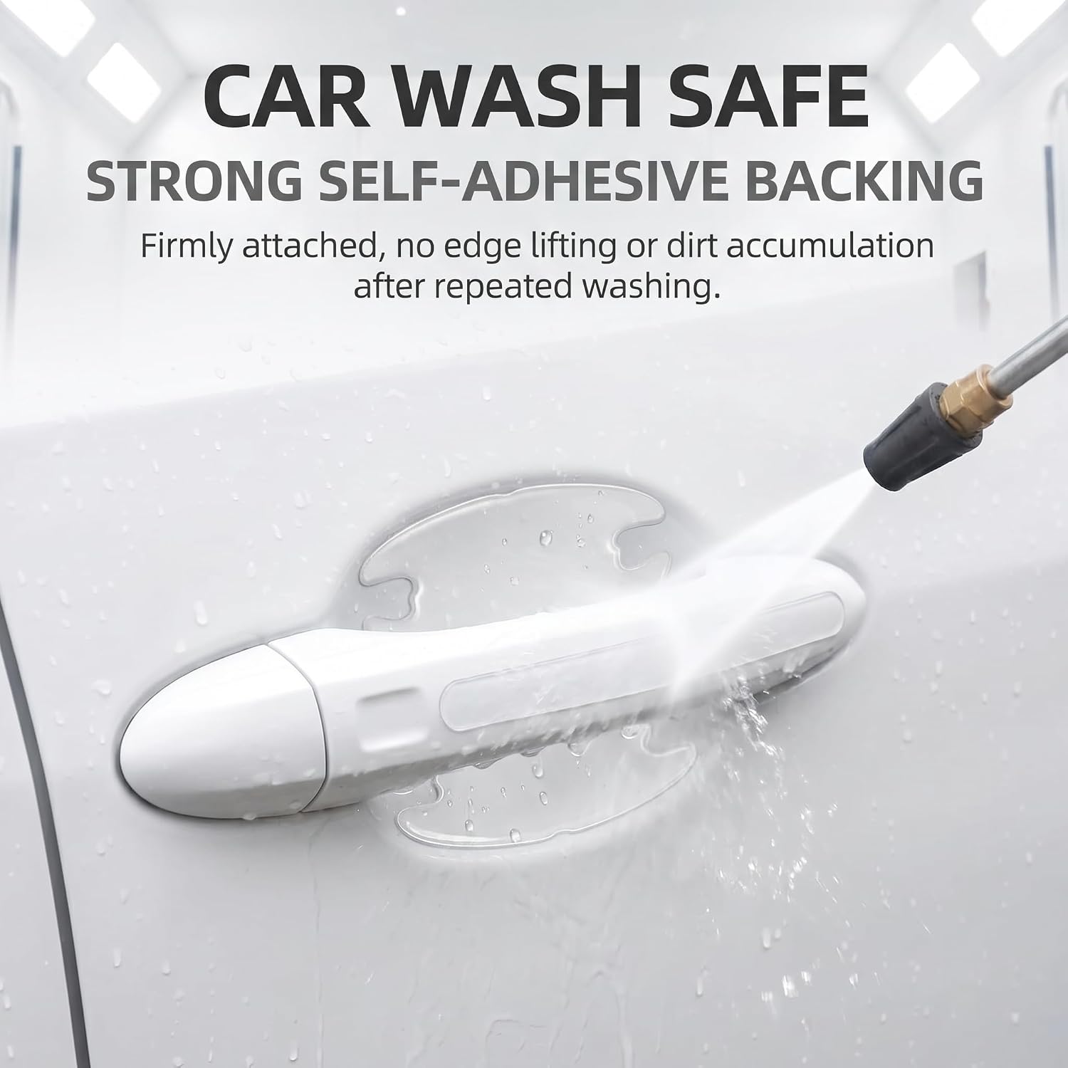 8 PCS Car Door Handle Protectors, Scratch-resistant Handle & Bowl Paint Guard, Clear Invisible Thickened Protection Sticker, Universal Self-adhesive Trim for Most Cars (Transparent)