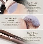 MAANGE 6 PCS Makeup Brushes Set Double Sided Makeup Brushes for Foundation Concealer Blush Eyeshadow Powder Blending Eyebrow Make Up Brushes (Coffee Brown)