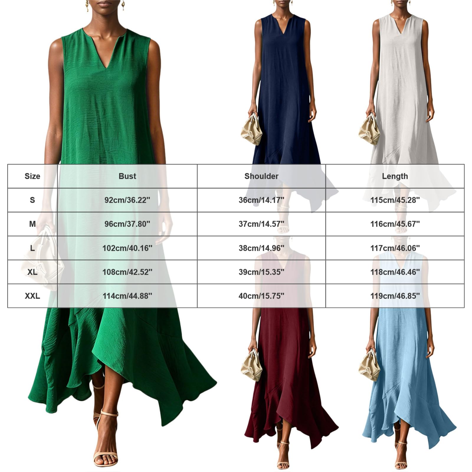 Abiti Donna Estivi Eleganti Elegante e Raffinato Abito Estivo Casual da Donna, Adatto per Feste, spiagge, Matrimoni e Banchetti. Vestito Bianco Elegante