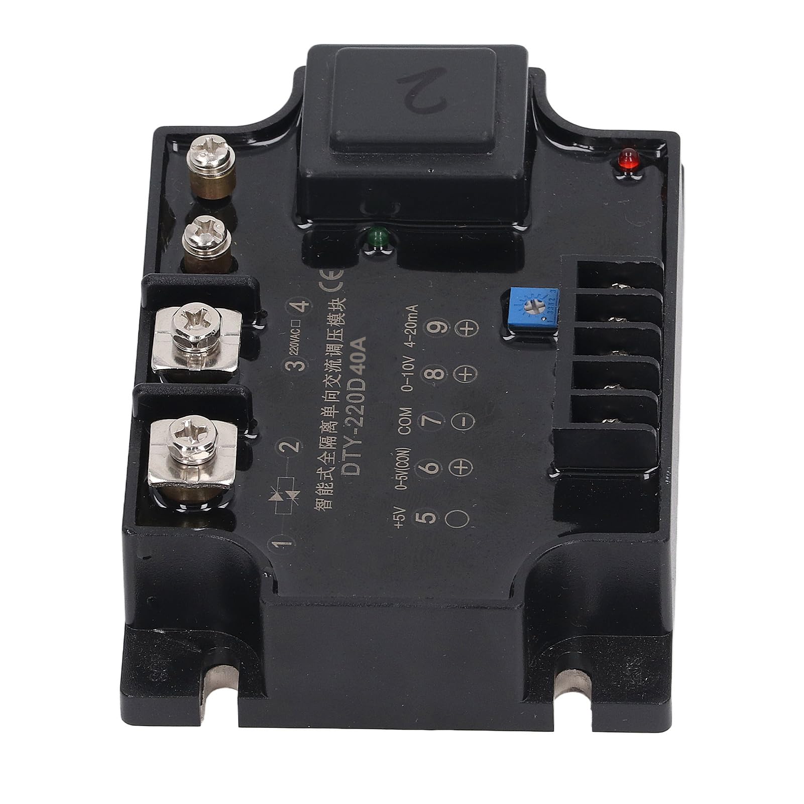 Regulador de Voltaje Monofásico, Chip Tiristor, Módulo Regulador de Voltaje Multientrada Multifunción de 220V para Sistemas de Iluminación (40A)