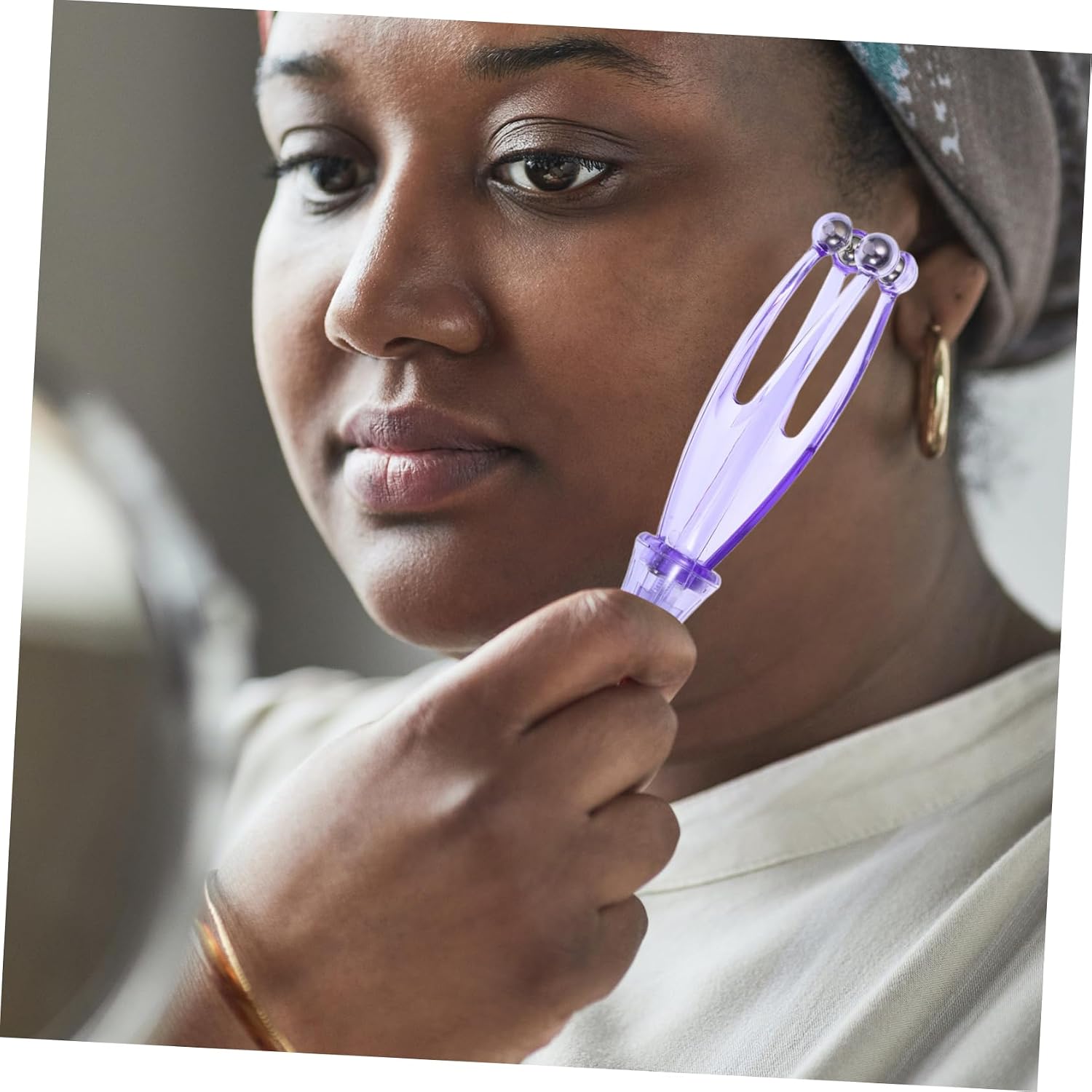 FOMIYES Hand Massager Roller Manual Finger Massager Handheld Fingers Roller Finger Roller Massage Tool, 17.00X3.00X2.00CM, Purple