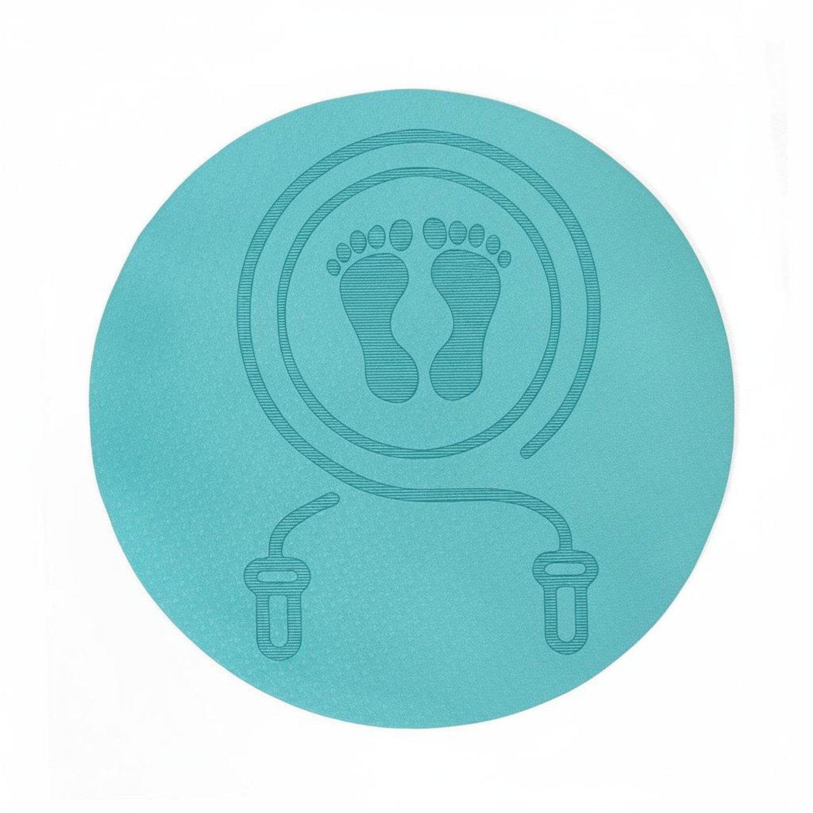 Round Jump Rope Mat Soundproof Circular Skipping Mat Non-Slip Shock Absorbing Workout Pad for Indoor, Home Gym Light Blue 60x60x0.6cm|Sporting Goods|Fitness Running & Yoga-image-40