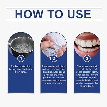 Den/tal Repair Kit,Temporary Tooth Filling and Repair Kit,Home Den/tal Repair Kit,Missing Tooth Replacement Kit,Tooth Filling Repair Kit for Fixing Broken,Teeth Repair and Replacement Kit