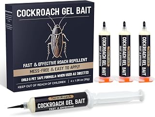 Cockroach Gel Bait - Cockroach Repellent Indoor Roach Attractant with Plant-Based Formula and Essential Oils, Non-Toxic & Family Safe
