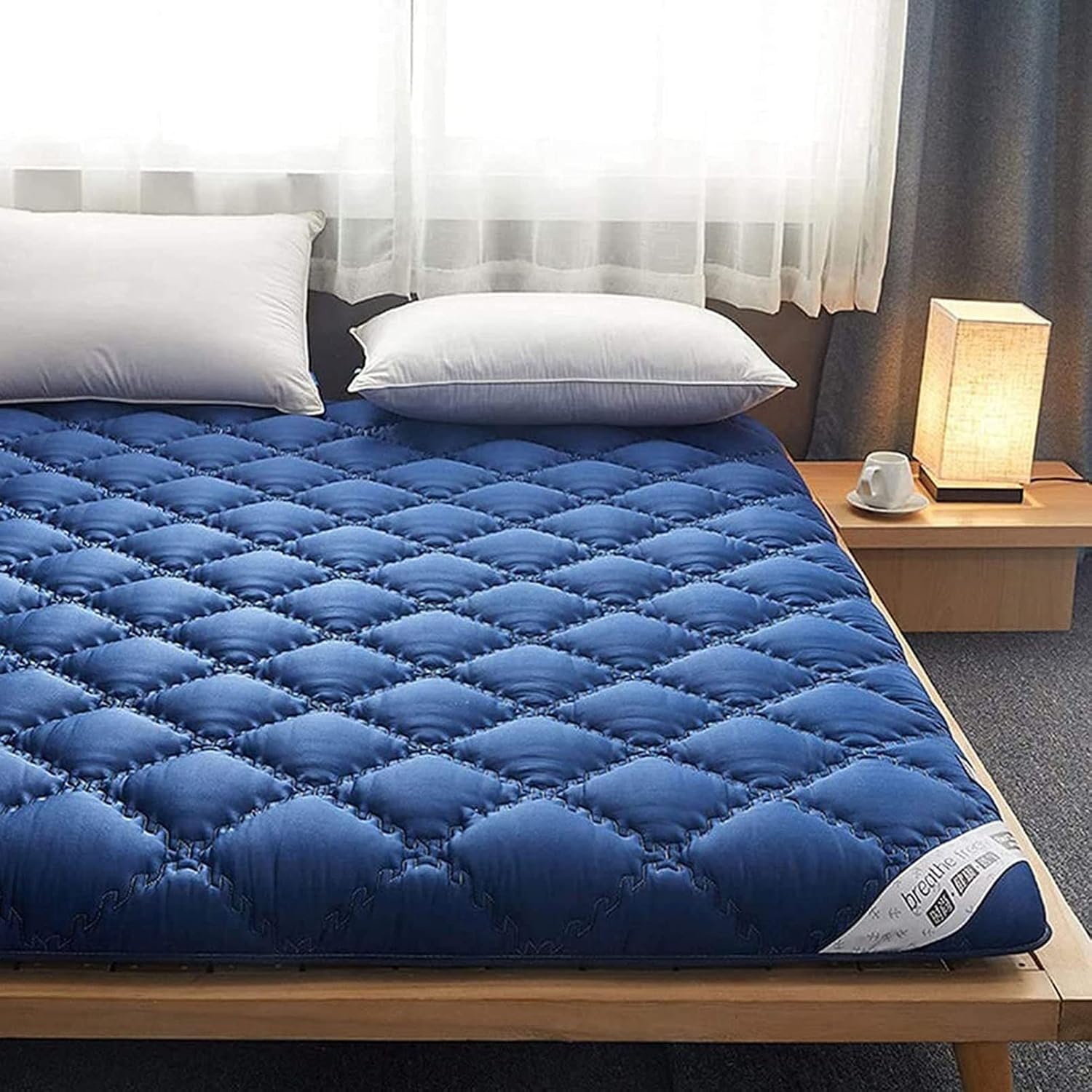 Colchão dobrável futon, colchão de futon, colchão de futon tradicional japonês com padrão de