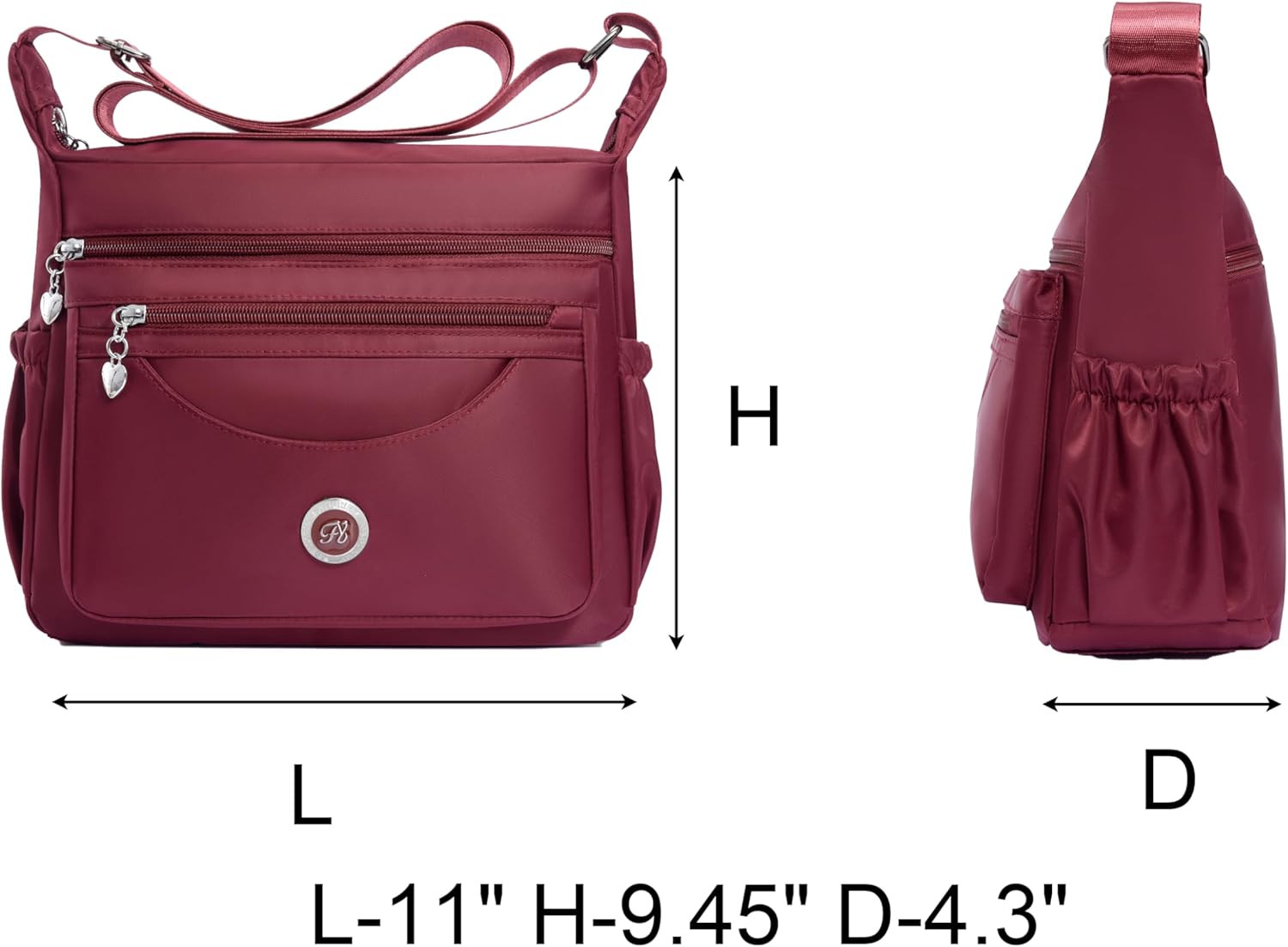 Crossbody Bags for Women Shoulder Handbag Multiple Pockets Travel Bag Ladies Purse