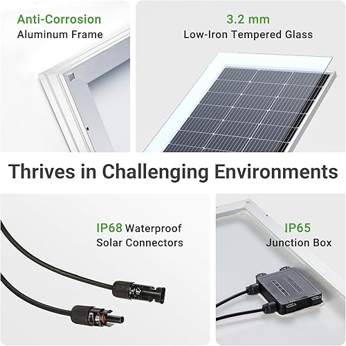 Miniatura 5 de Traver Force Panel solar de 100 vatios 10BB monocristalino 12V paneles solares para el hogar módulo solar de alta eficiencia cargador de energía