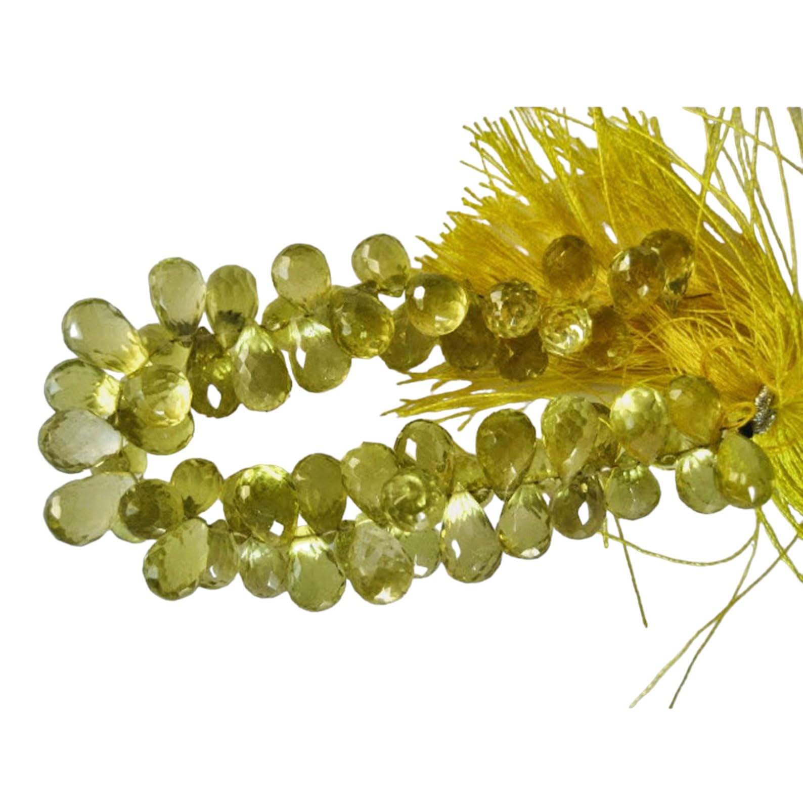 Perles en quartz citron pour bijoux d'été uniques et colliers bohèmes chics