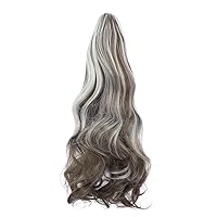 Vista 11 de Extensión de Cola de Caballo con Clip de Garra de 18" Extensiones de Cabello Ondulado con Clip Colas de Caballo Largas para Mujeres Extensiones