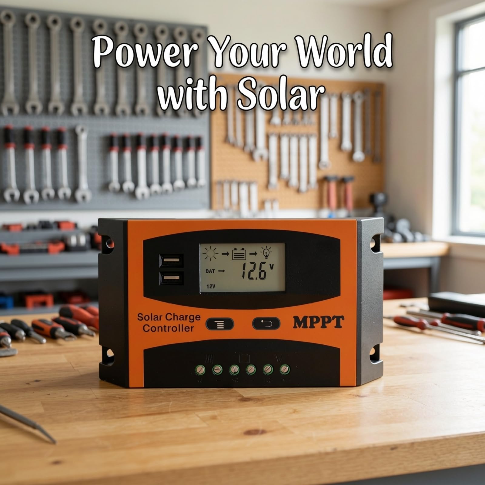Kontroler ładowania słonecznego 30 A, inteligentny regulator z podwójnym portem USB, wyświetlacz LCD, automatyczna adaptacja 12 V 24 V, wiele zabezpieczeń, do systemu Off-Grid, 5,3 x 4,1 x 2,3 cm