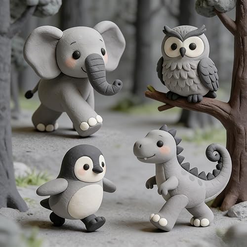 Miniatura 3 de 1.1 Libras/500g LitoJoy Arcilla de Espuma Seca al Aire Gris - Modelado, Suave, Peso Ligero para Suministros Escolares, Proyectos de Arte, Halloween