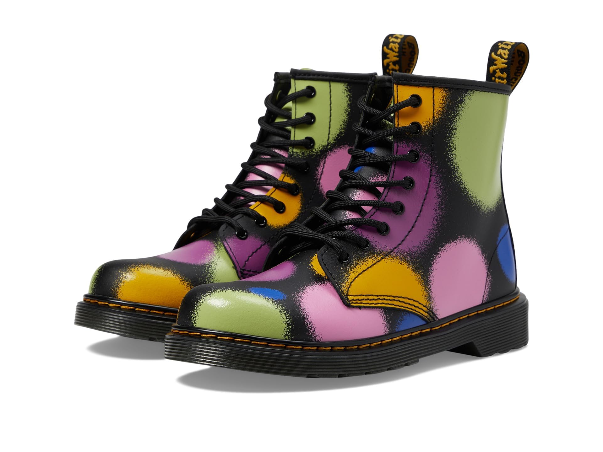 Dr. Martens Kid's Collection 1460 Lace Up Fashion Boot (Little Kid/Big Kid) - Boots for Kids - Rubber Outsole Multi Haze 13 UK (US 1 Little Kid) M