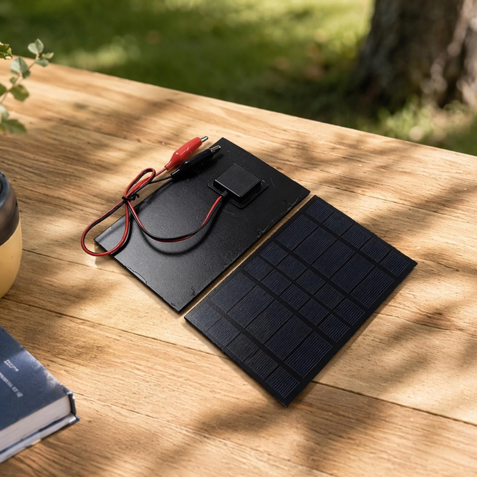 Panel solar monocristalino de 2.5W con clip para dispositivos electrónicos