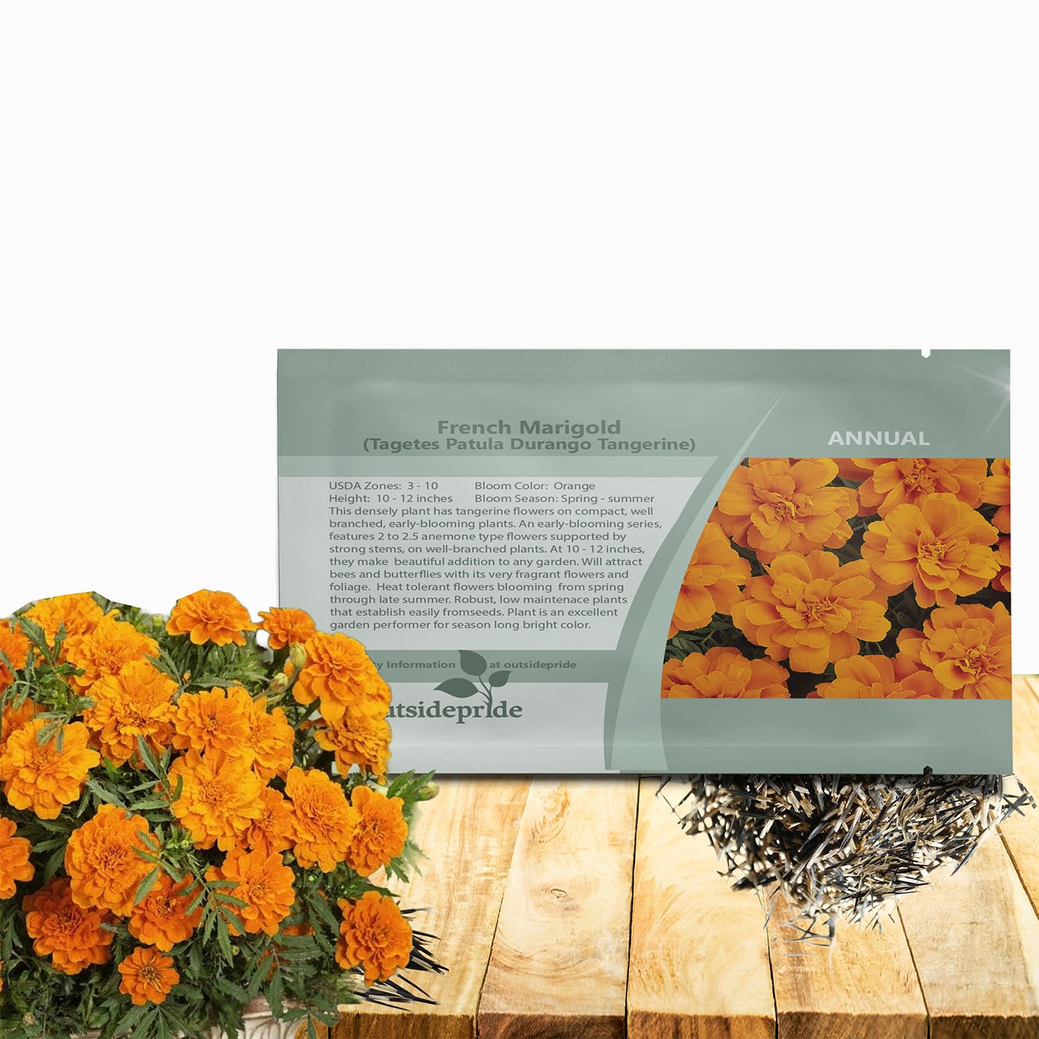 Amazon.com : Outsidepride Durango Tangerine French Marigold Seeds