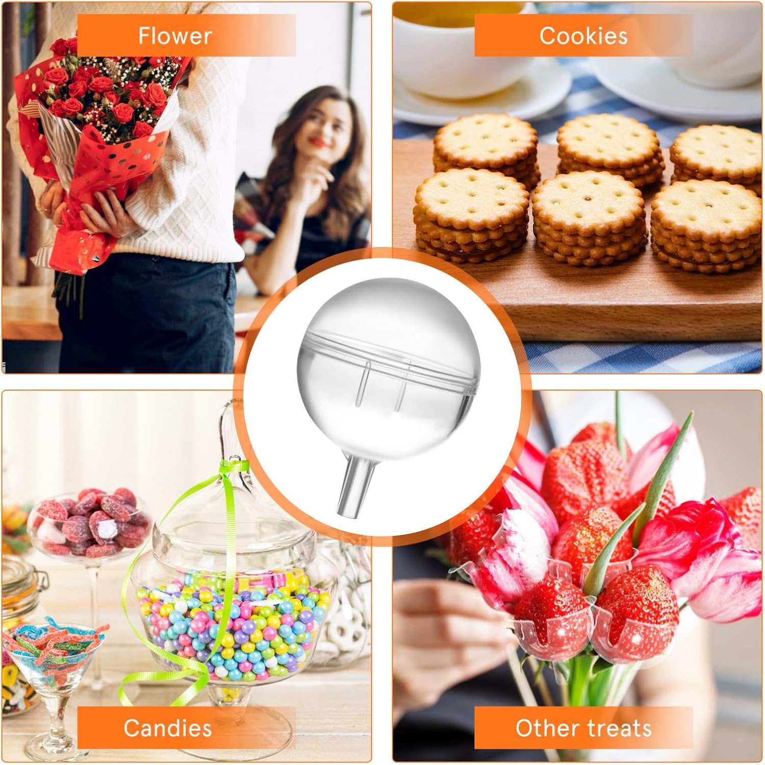 Luxshiny 80pcs Chocolate Cups for Candy Bouquets Sturdy Holders for Creative Chocolate Cookie and Candy Displays Easy Assembly for Unique