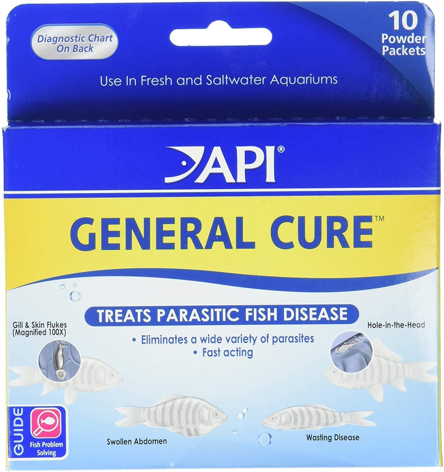 Buy API General Cure Freshwater and Saltwater Fish Powder Medication 10