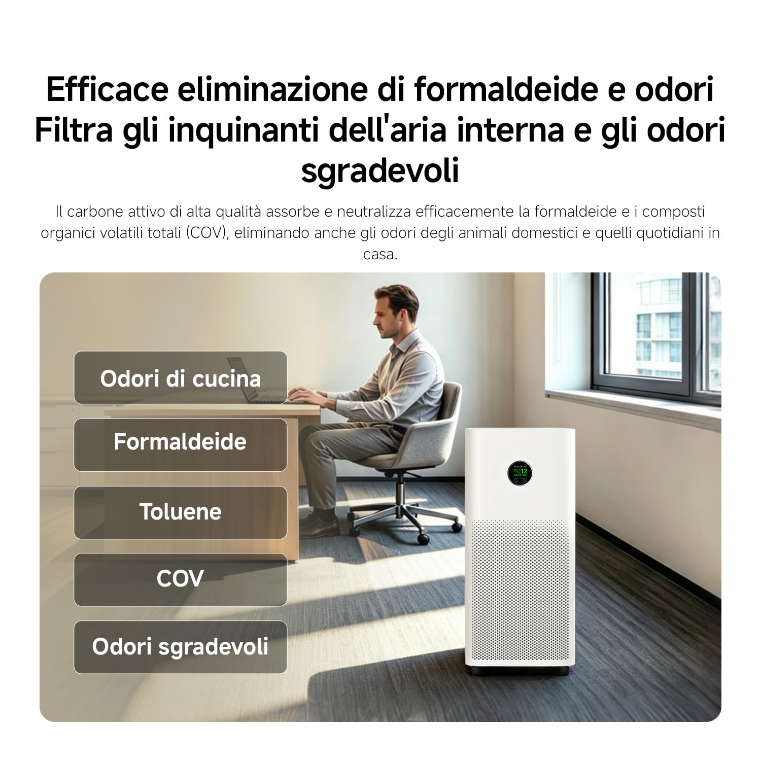 Xiaomi Smart Air Purifier 6: purificatore HEPA per stanze fino a 87,5m² — immagine 12 di 16