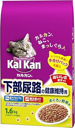 Amazon カルカン ドライ 下部尿路の健康維持用 まぐろと野菜味 キャットフード 成猫用 1 6kg カルカン ドライ 通販