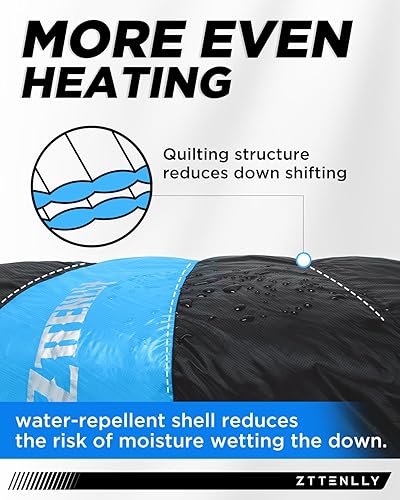 Miniatura 11 de Down Sleeping Bag for Adults - Lightweight and Compact for Backpacking, Camping and Hiking - 550/600 FP, 0/20/30 Degree and 4-Season Sleeping Bag
