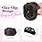 REECHO 2 PCS Mini Claw Clip in Messy & Cat Ears Hair Bun Extensions HB001 Wig Accessory Updo Hairpieces for Women Girls (Pack of 2-3.5 Wavy, Cool Dark Brown)