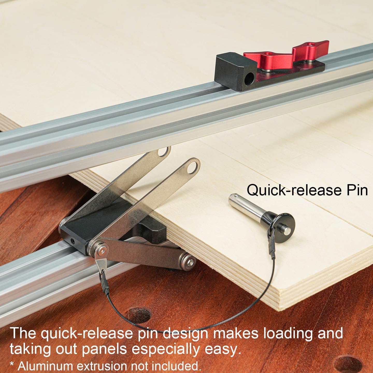 TOOLCOOL Panel Clamps 2 Pack 4 Way Pressure Clamps | DIY Customizable Clamping Width, Parallel Clamps for Gluing Larger Panels, Cutting Boards, Cabinet Doors, Tabletops