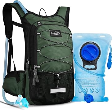 Bicycle Backpack with Hydration Bladder 3L Running Backpack Hydration Backpack 15L for Men and Women Waterproof Sports Backpack Hydration Backpack for MTB Ski Bike Outdoor Sports