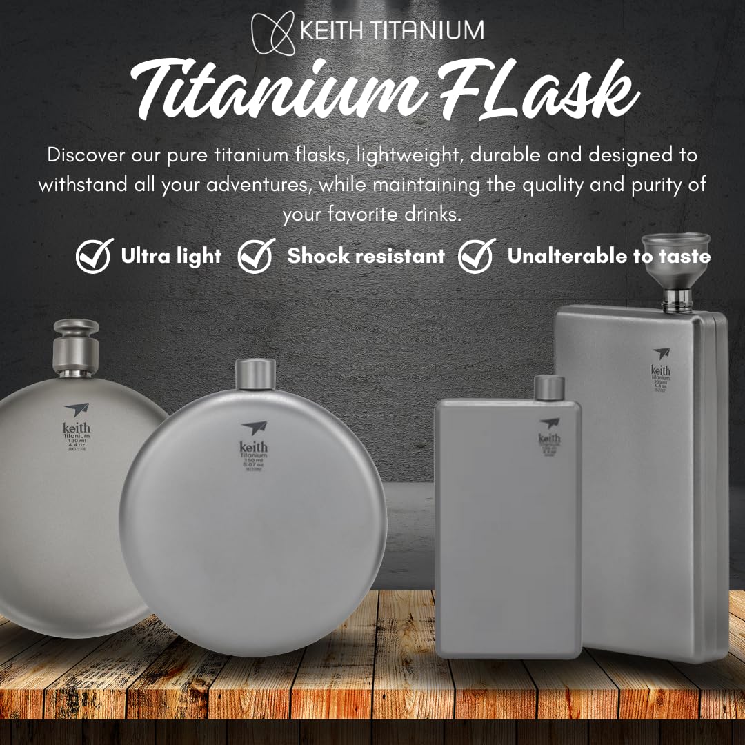 Keith Round Flask with Funnel Ti9302 (120 Ml)