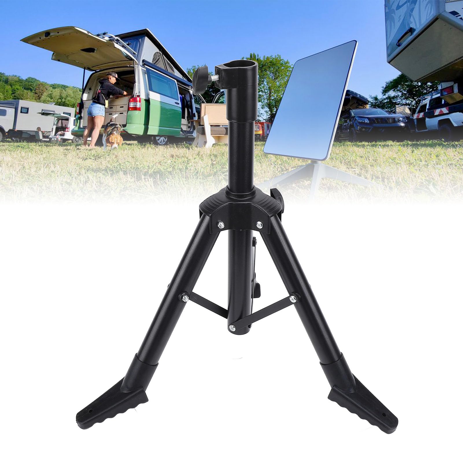 Keenso Treppiede per Fotocamera, Supporto per Treppiede per Gen 2 63 Cm Pieghevole Portatile Struttura Stabile Supporto in Metallo per Yacht All'aperto
