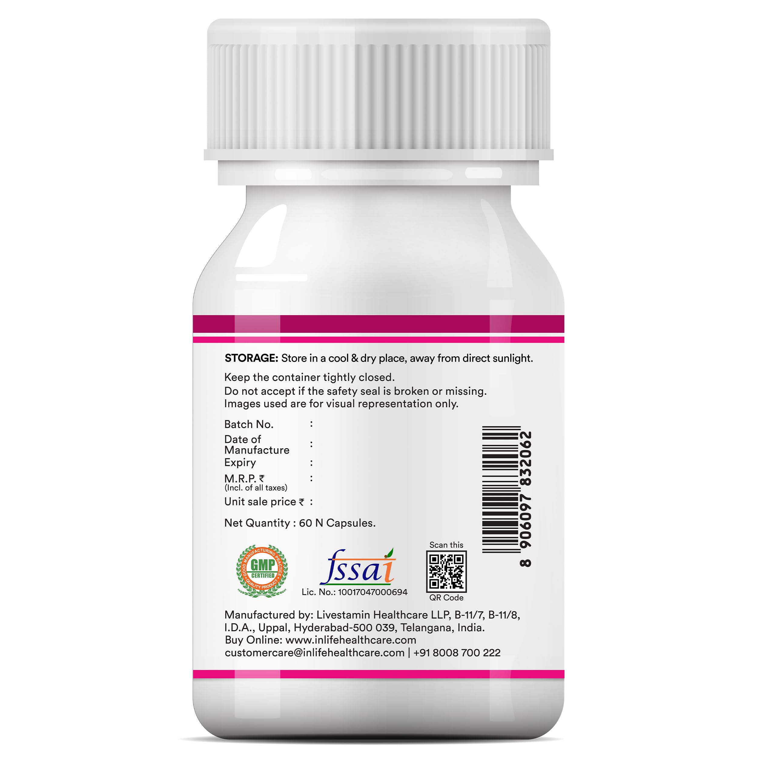 INLIFE Multivitamin for Women Supplement, Biotin D3 Calcium, 60 Veg Caps — Amazon image 10