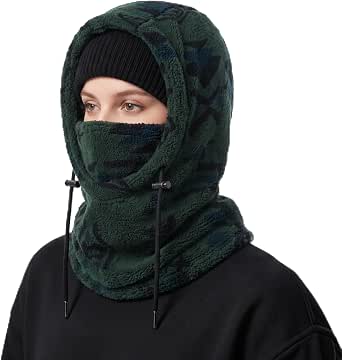 Ski Mask Balaclava Windproof Face Mask with Fleece Neck Cover for Men & Women
