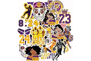 33 PCS Los Angeles Stickers Pack Kobe Decal for Computer,Motorcycle